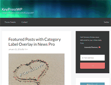 Tablet Screenshot of keypresswp.com